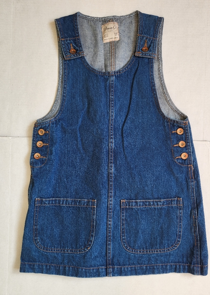 Denim Co. Overall Skirt Girls 10 11